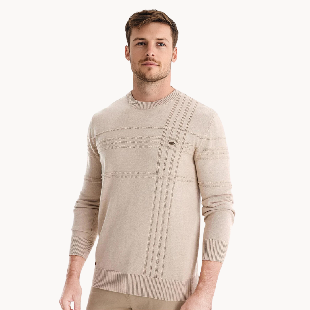 Lucas | Pullover met geruit design